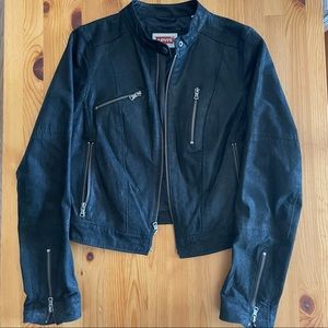 Levi’s Genuine Suede Black Leather Jacket